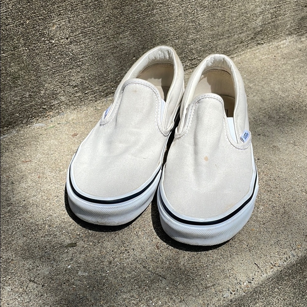 Classic White Slip-On Vans Shoes